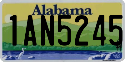 AL license plate 1AN5245