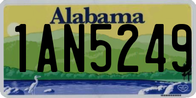 AL license plate 1AN5249