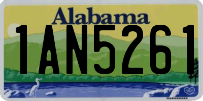 AL license plate 1AN5261