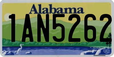 AL license plate 1AN5262