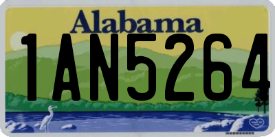 AL license plate 1AN5264