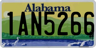 AL license plate 1AN5266