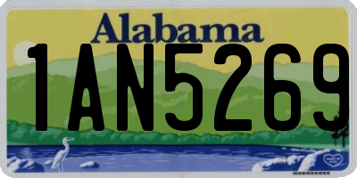 AL license plate 1AN5269