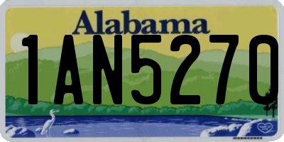 AL license plate 1AN5270
