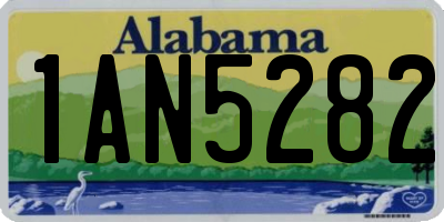AL license plate 1AN5282