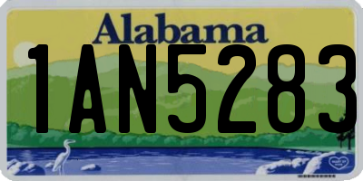 AL license plate 1AN5283