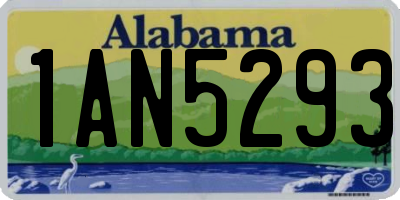AL license plate 1AN5293