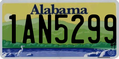 AL license plate 1AN5299