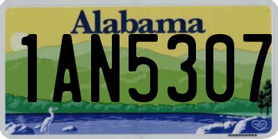 AL license plate 1AN5307