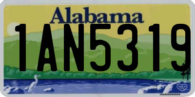 AL license plate 1AN5319