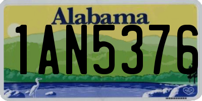 AL license plate 1AN5376