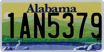 AL license plate 1AN5379