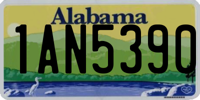 AL license plate 1AN5390