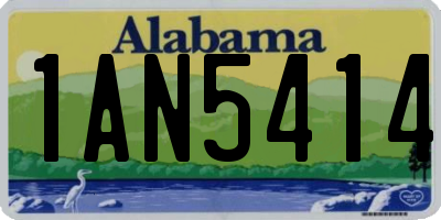 AL license plate 1AN5414
