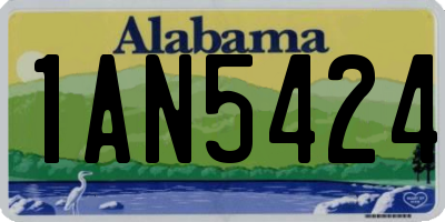 AL license plate 1AN5424