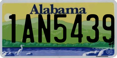 AL license plate 1AN5439