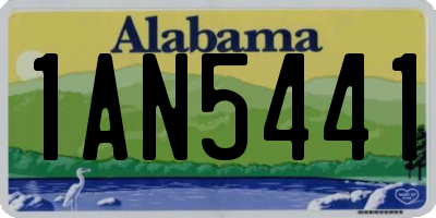 AL license plate 1AN5441