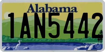 AL license plate 1AN5442