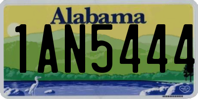 AL license plate 1AN5444