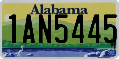 AL license plate 1AN5445