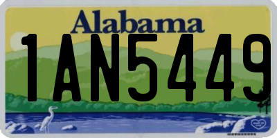 AL license plate 1AN5449
