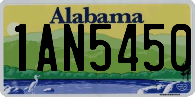 AL license plate 1AN5450