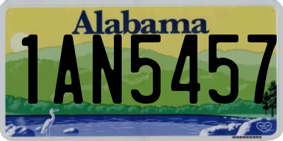 AL license plate 1AN5457