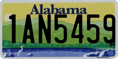 AL license plate 1AN5459