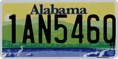 AL license plate 1AN5460