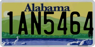 AL license plate 1AN5464