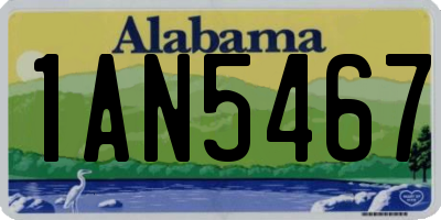 AL license plate 1AN5467