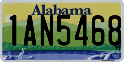 AL license plate 1AN5468