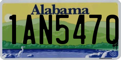 AL license plate 1AN5470