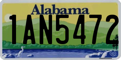 AL license plate 1AN5472