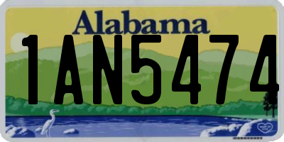 AL license plate 1AN5474