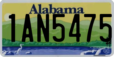 AL license plate 1AN5475