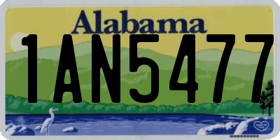AL license plate 1AN5477