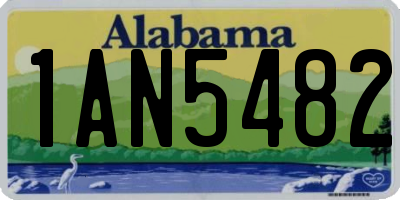 AL license plate 1AN5482