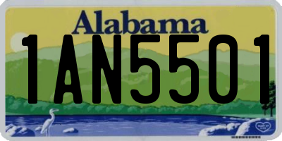 AL license plate 1AN5501