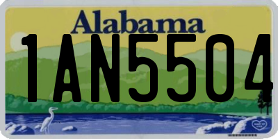 AL license plate 1AN5504