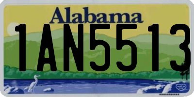 AL license plate 1AN5513