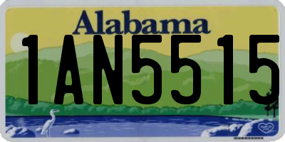AL license plate 1AN5515