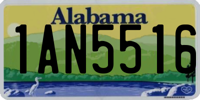 AL license plate 1AN5516