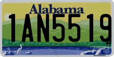 AL license plate 1AN5519