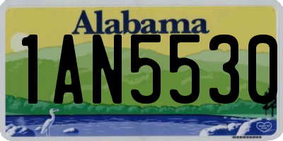 AL license plate 1AN5530