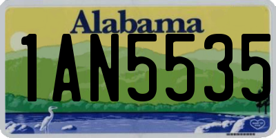 AL license plate 1AN5535