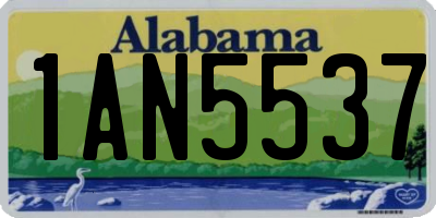 AL license plate 1AN5537