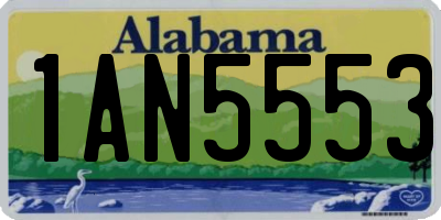 AL license plate 1AN5553