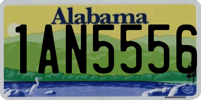 AL license plate 1AN5556