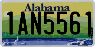AL license plate 1AN5561